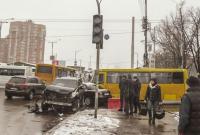 На Академгородке в Киеве из-за неработающих светофоров произошло масштабное ДТП